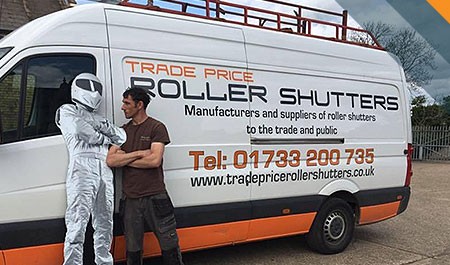 Trade price Roller shutters van
